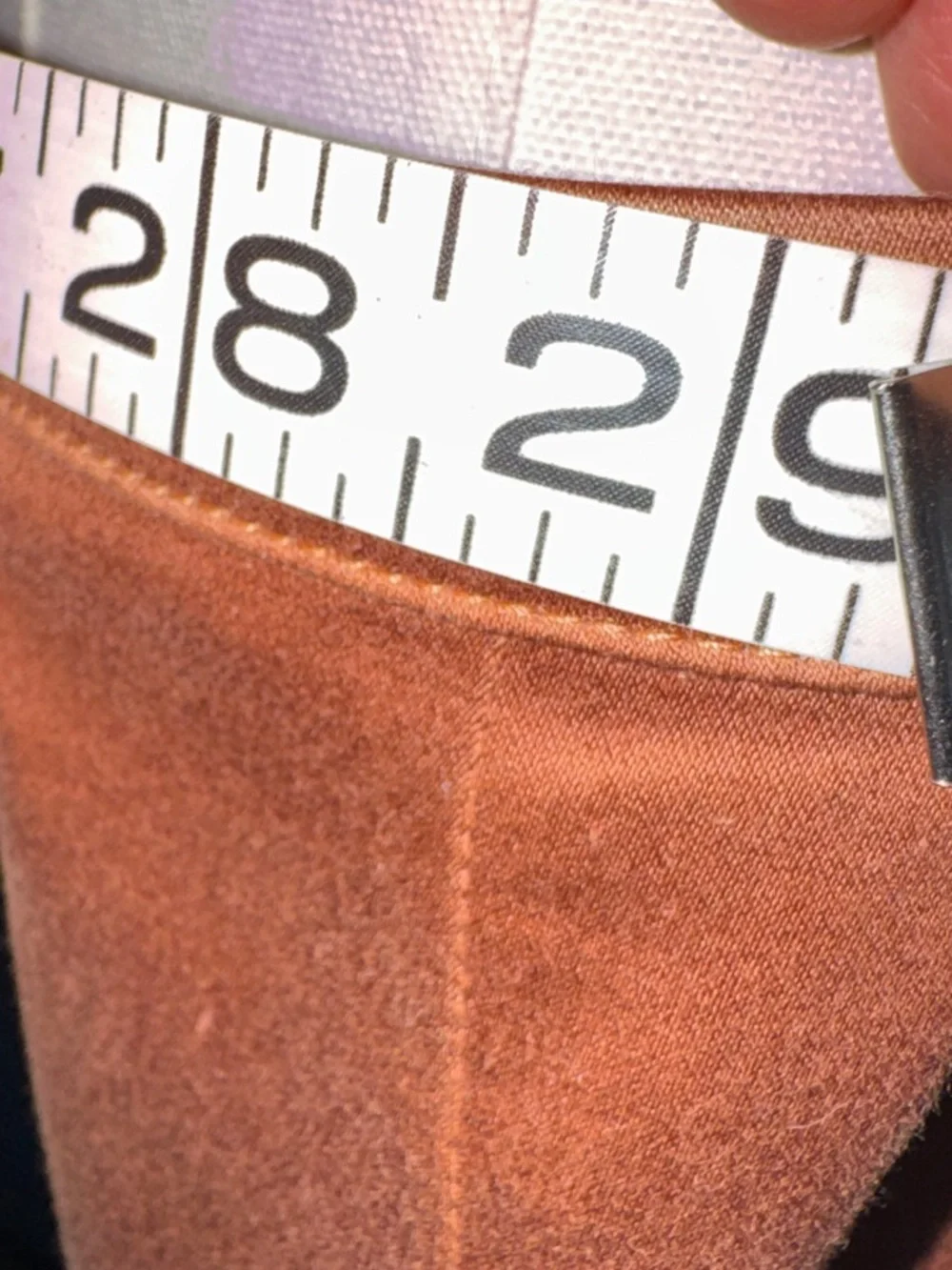 D & G Women's High-Waist Midi Pencil Skirt in Rust